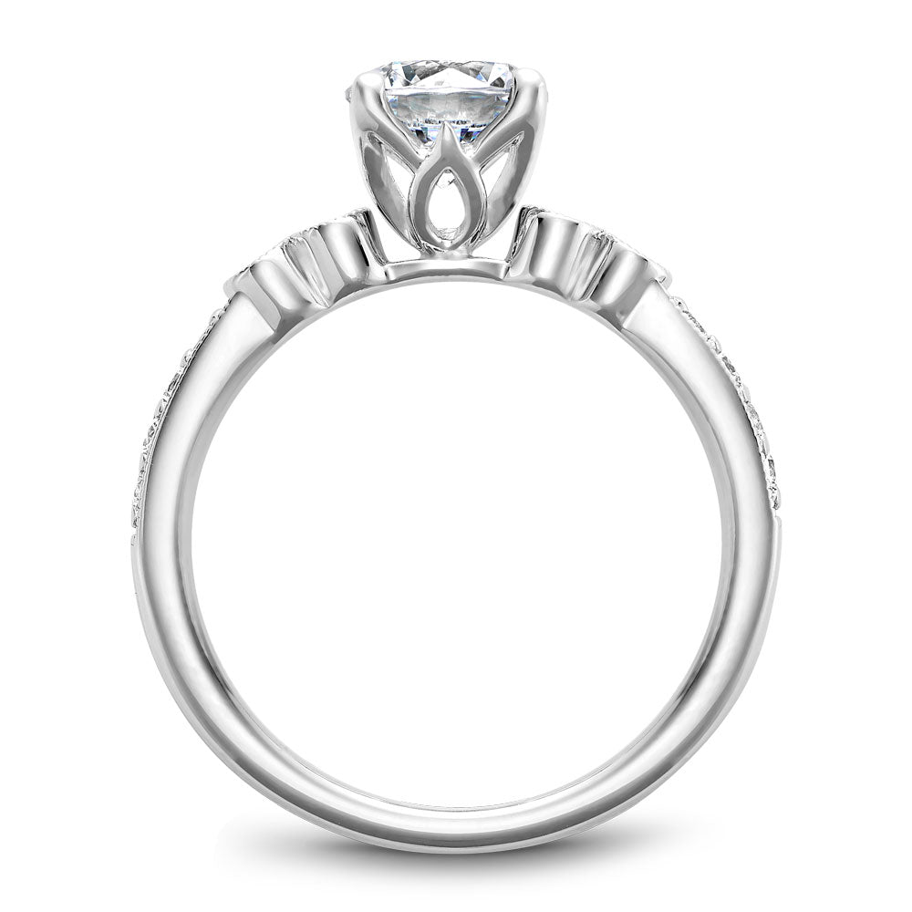 Noam Carver Engagement Ring Platinum With 12 RD TCW 0.22ct