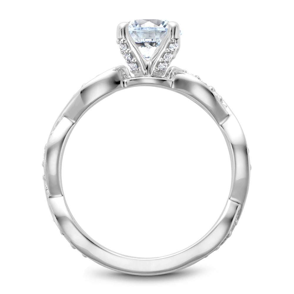 Noam Carver Engagement Ring Platinum With 30 RD TCW 0.21ct