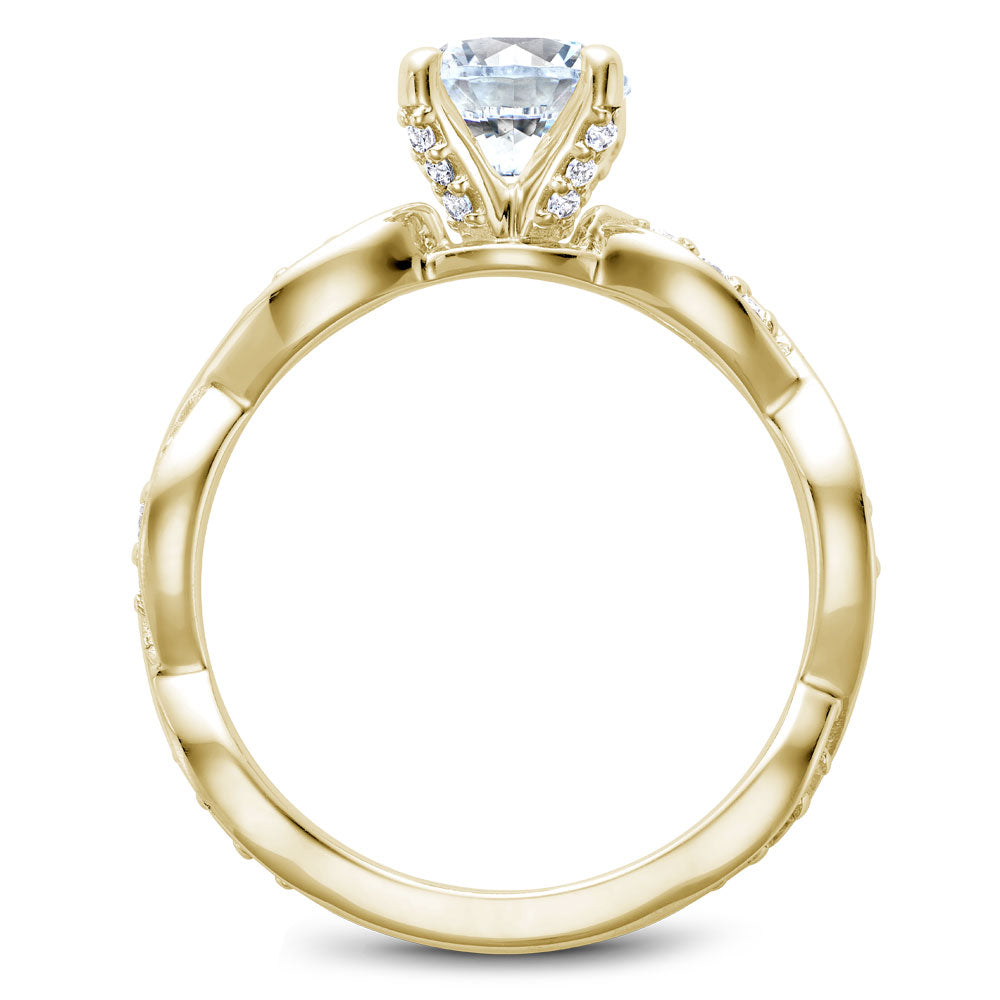 Noam Carver Engagement Ring Yellow 18k Gold With 30 RD TCW 0.21ct
