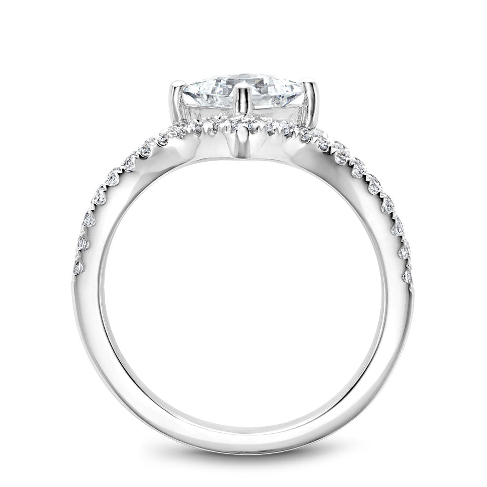 Noam Carver Engagement Ring White 14k Gold With 46 RD TCW 0.51ct
