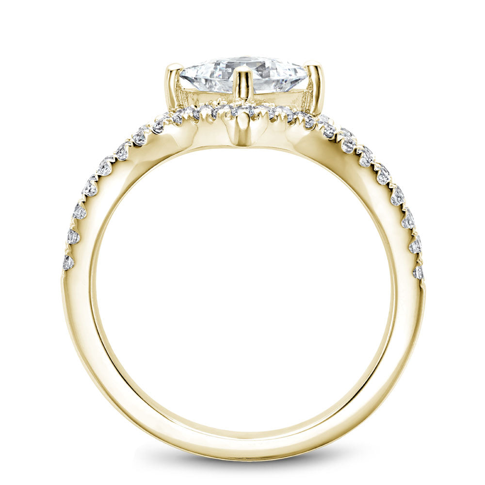 Noam Carver Engagement Ring Yellow 18k Gold With 46 RD TCW 0.51ct