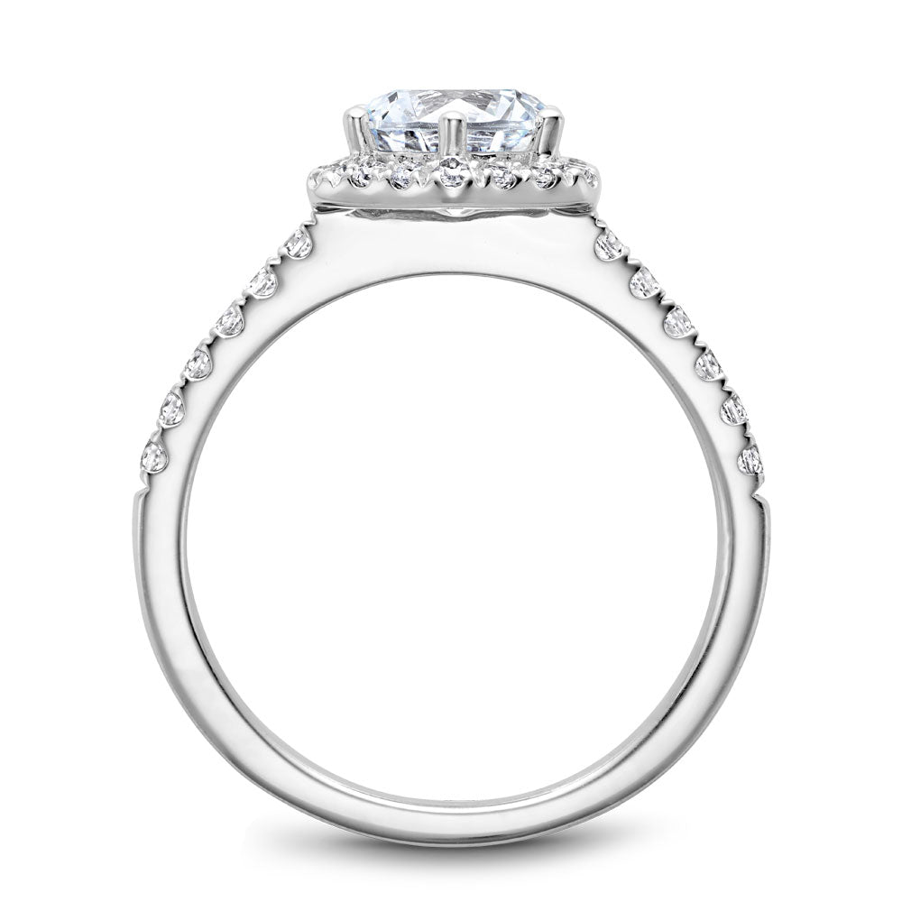 Noam Carver Engagement Ring White 14k Gold With 30 RD TCW 0.33ct