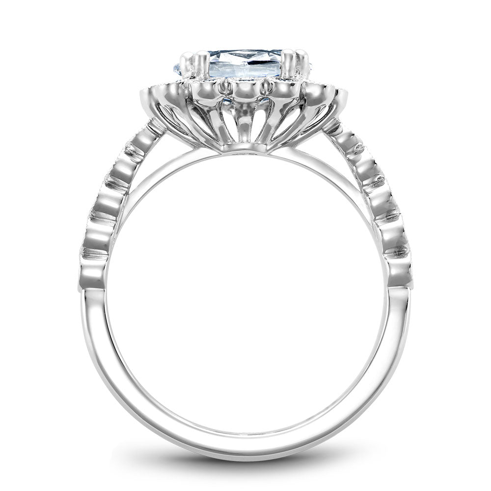 Noam Carver Engagement Ring White 14k Gold With 22 RD TCW 0.24ct