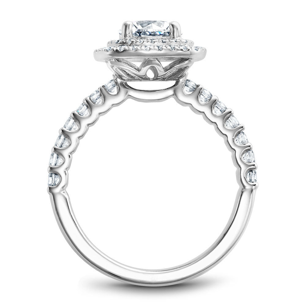Noam Carver Engagement Ring White 14k Gold With 66 RD TCW 0.55ct
