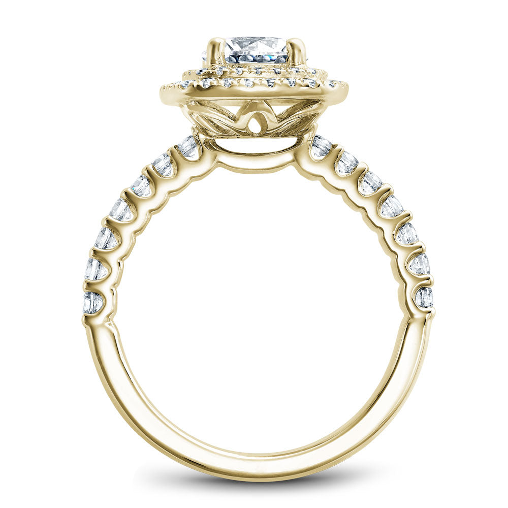 Noam Carver Engagement Ring Yellow 18k Gold With 66 RD TCW 0.55ct