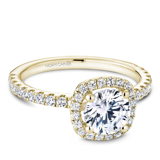 Noam Carver Engagement Ring Yellow 18k Gold With 40 RD TCW 0.42ct