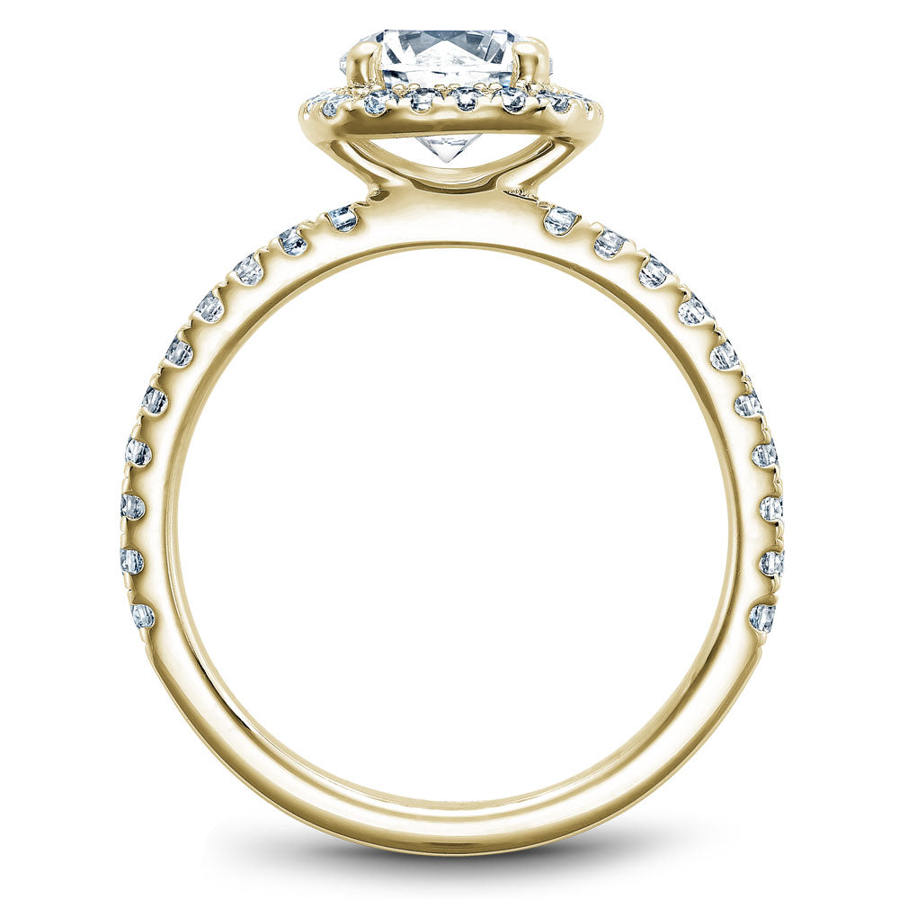 Noam Carver Engagement Ring Yellow 14k Gold With 40 RD TCW 0.42ct