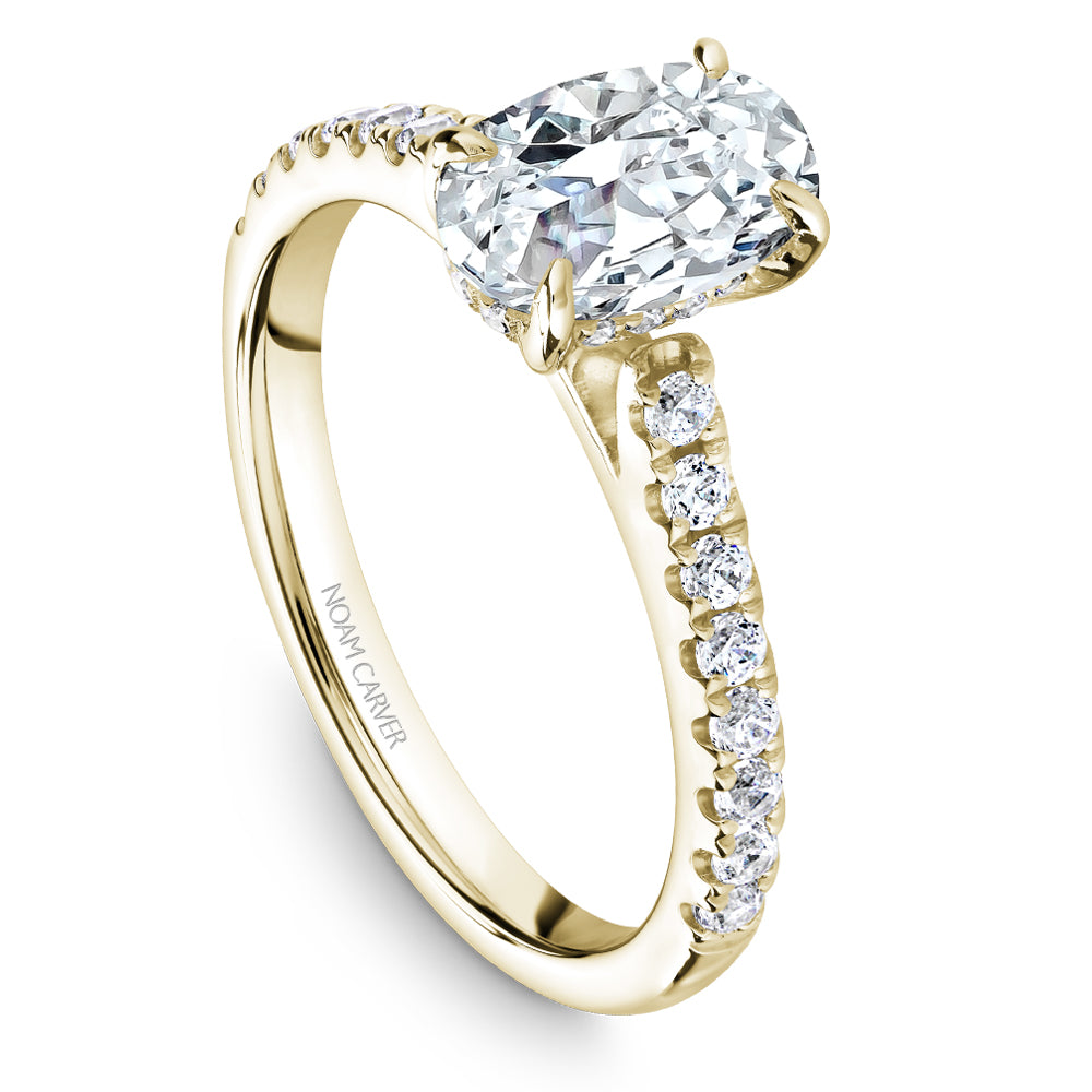 Noam Carver Engagement Ring Yellow 18k Gold With 30 RD TCW 0.33ct
