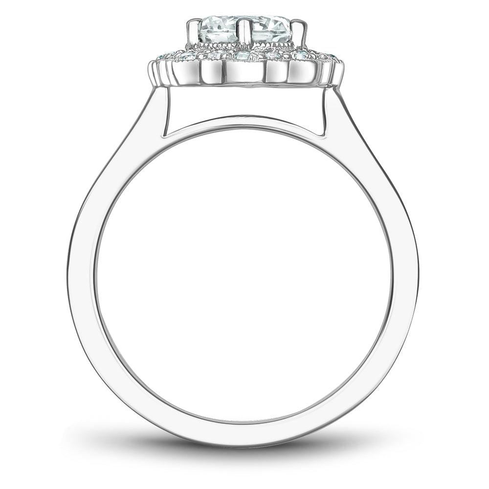 Noam Carver Engagement Ring Platinum With 16 RD TCW 0.24ct