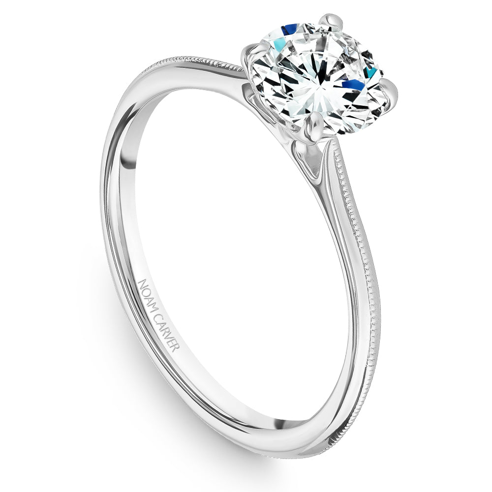Noam Carver Engagement Ring White 18k Gold