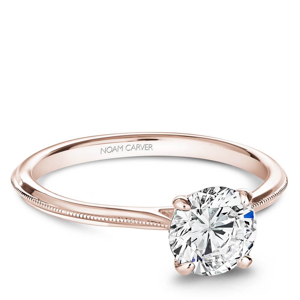 Noam Carver Engagement Ring Rose 14k Gold