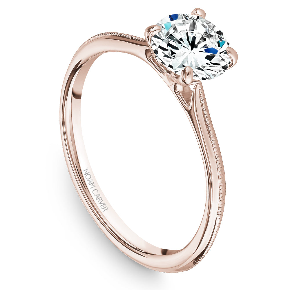 Noam Carver Engagement Ring Rose 14k Gold