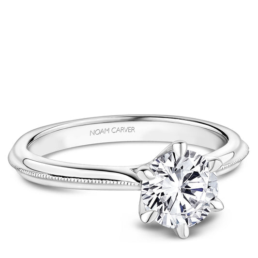 Noam Carver Engagement Ring White 18k Gold