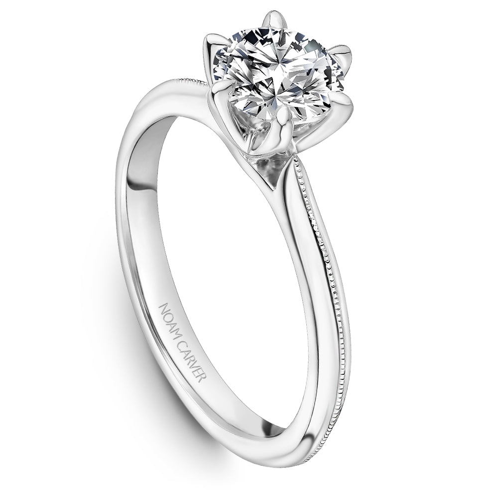 Noam Carver Engagement Ring White 18k Gold