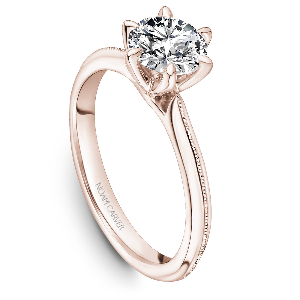 Noam Carver Engagement Ring Rose 14k Gold