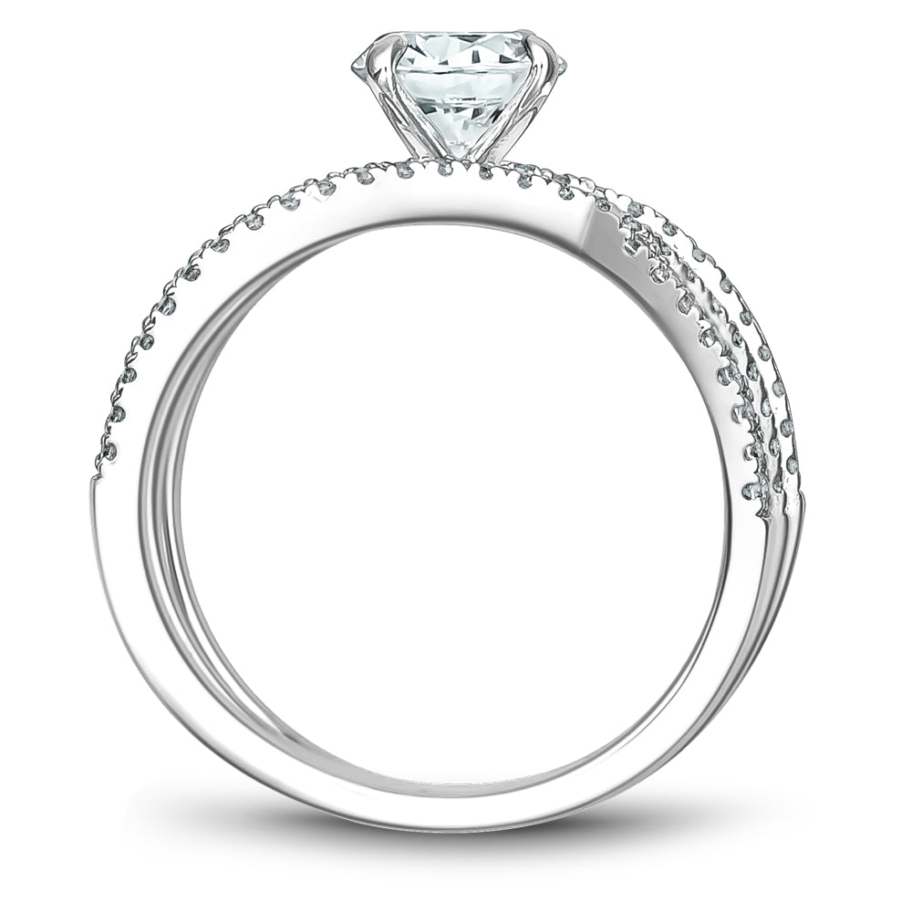 Noam Carver Engagement Ring White 14k Gold With 68 RD TCW 0.41ct