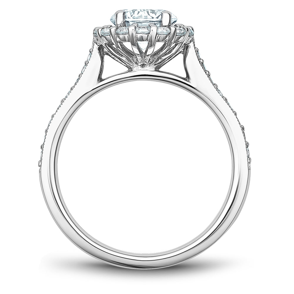 Noam Carver Engagement Ring Platinum With 30 RD TCW 0.46ct