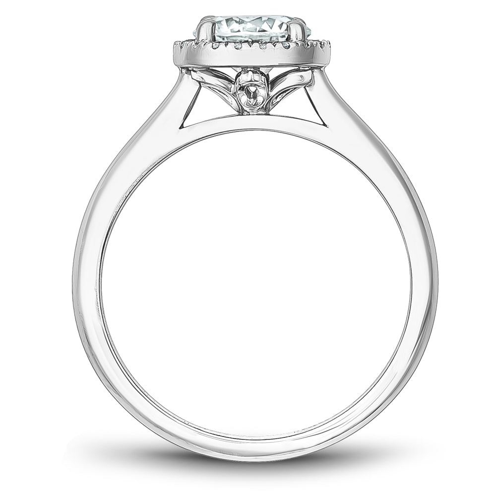 Noam Carver Engagement Ring Platinum With 16 RD TCW 0.08ct