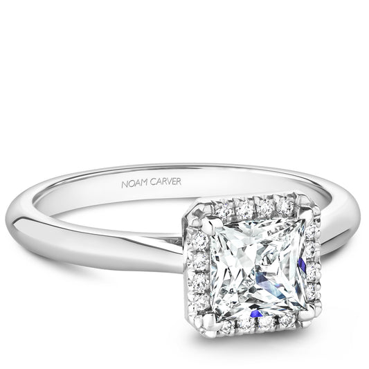 Noam Carver Engagement Ring Platinum With 16 RD TCW 0.08ct