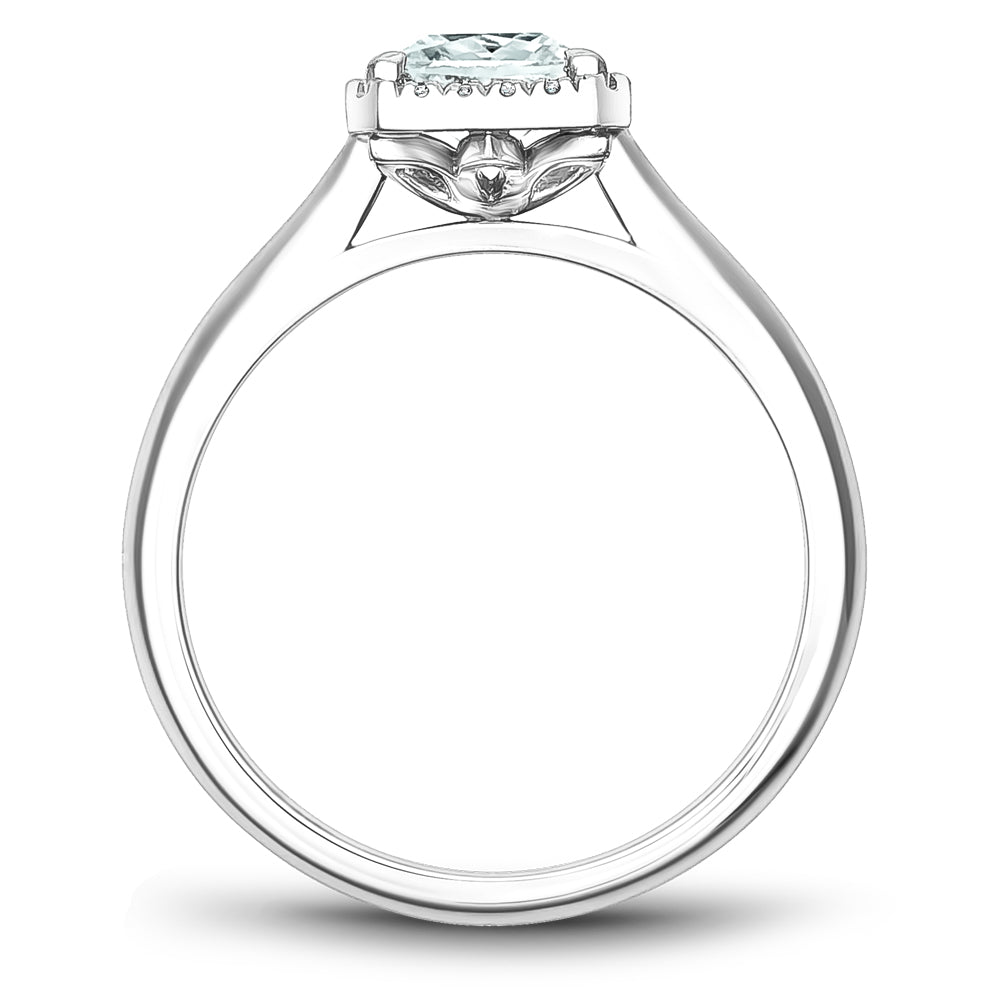 Noam Carver Engagement Ring Platinum With 16 RD TCW 0.08ct