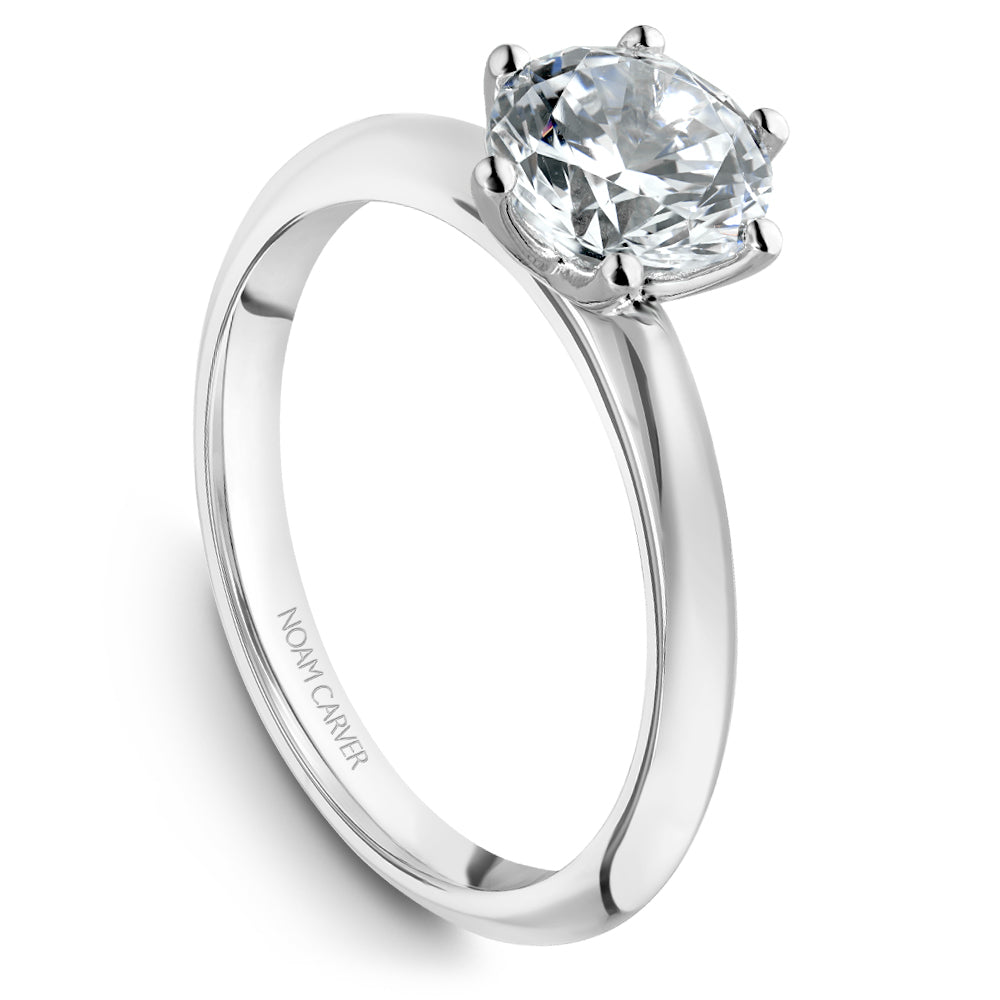 Noam Carver Engagement Ring White 18k Gold