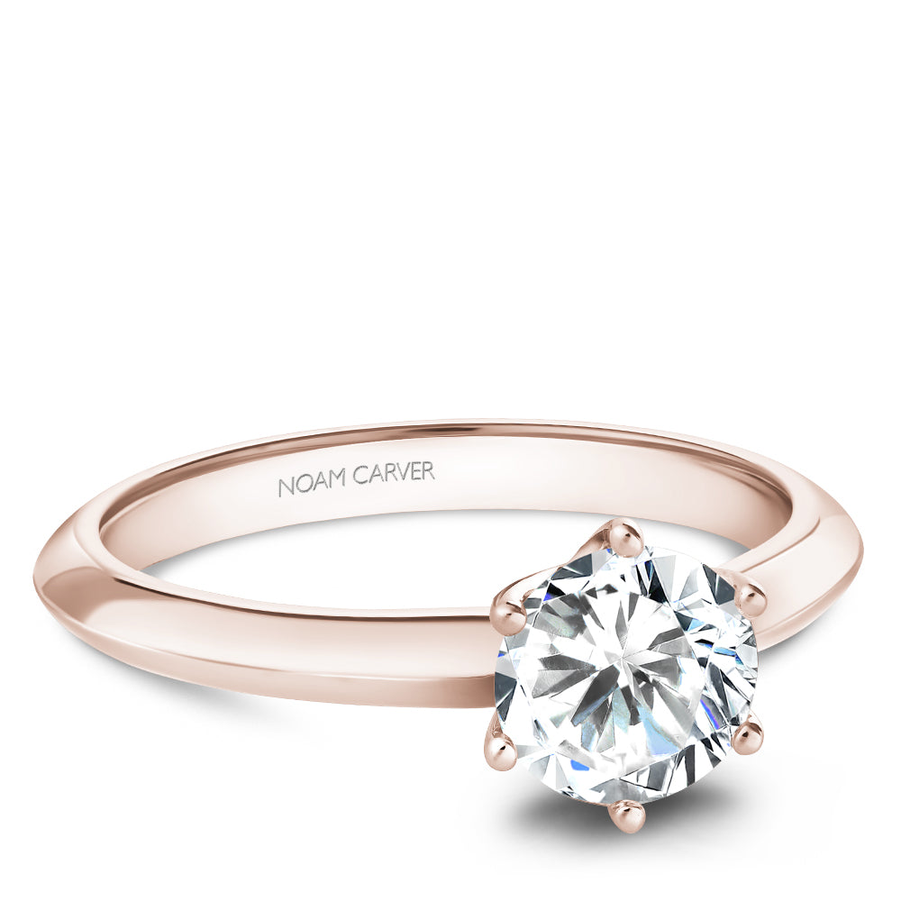 Noam Carver Engagement Ring Rose 18k Gold