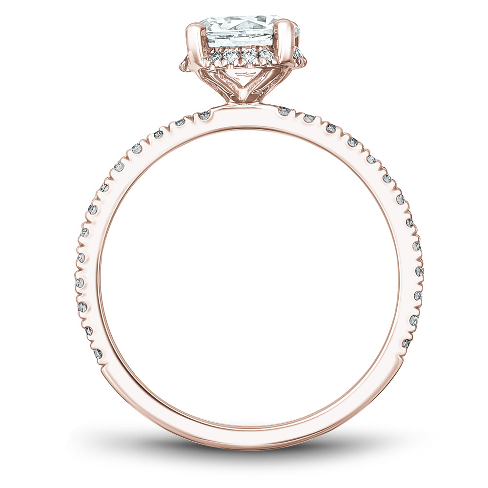 Noam Carver Engagement Ring Rose 18k Gold With 42 RD TCW 0.33ct