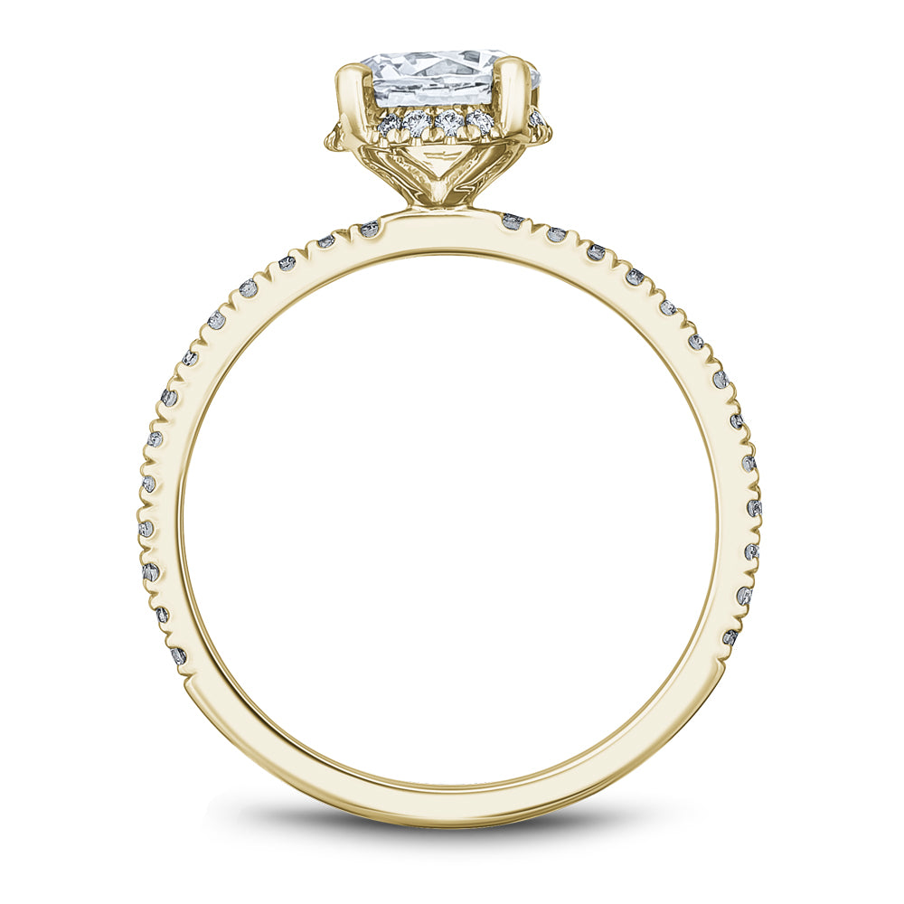 Noam Carver Engagement Ring Yellow 18k Gold With 42 RD TCW 0.33ct