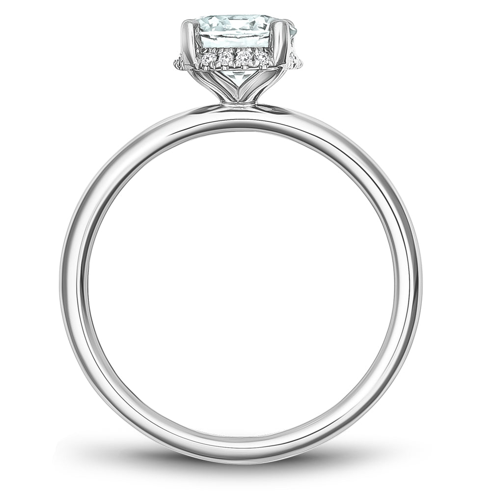 Noam Carver Engagement Ring Platinum With 16 RD TCW 0.05ct