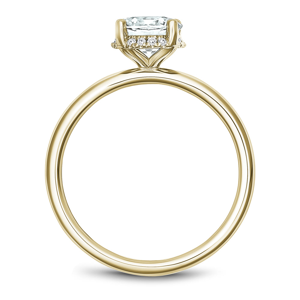 Noam Carver Engagement Ring Yellow 18k Gold With 16 RD TCW 0.05ct