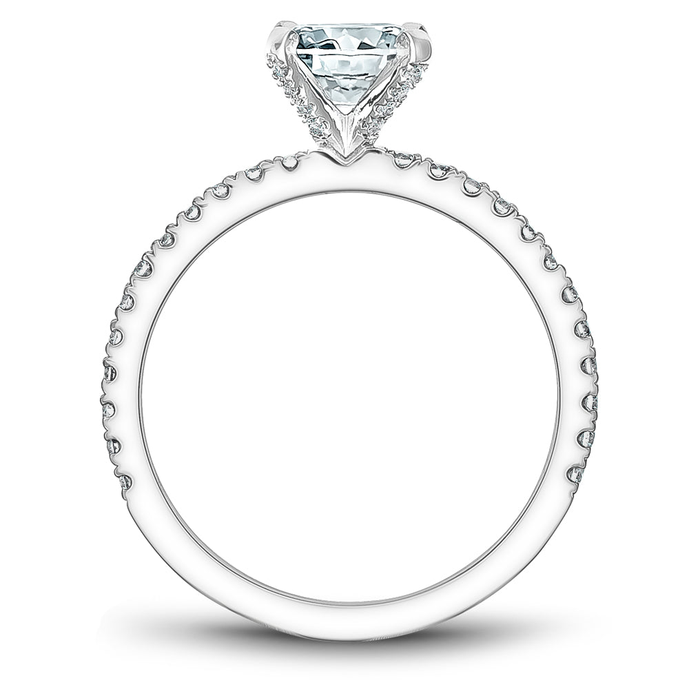 Noam Carver Engagement Ring White 14k Gold With 40 RD TCW 0.38ct