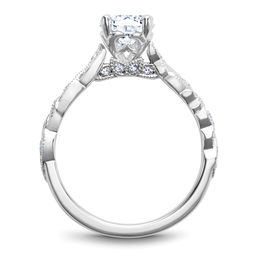 Noam Carver Engagement Ring Platinum With 28 RD TCW 0.12ct