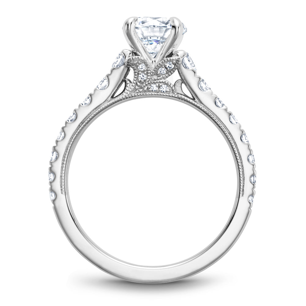 Noam Carver Engagement Ring Platinum With 28 RD TCW 0.66ct