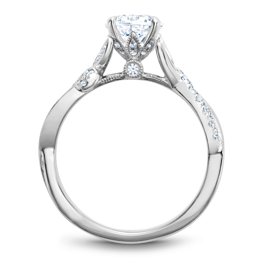 Noam Carver Engagement Ring Platinum With 40 RD TCW 0.21ct