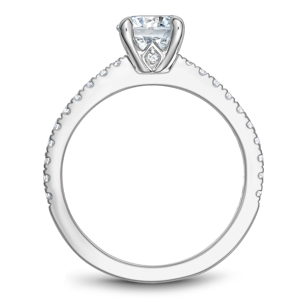 Noam Carver Engagement Ring Platinum With 22 RD TCW 0.25ct