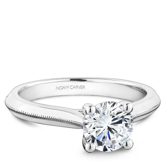 Noam Carver Engagement Ring White 18k Gold