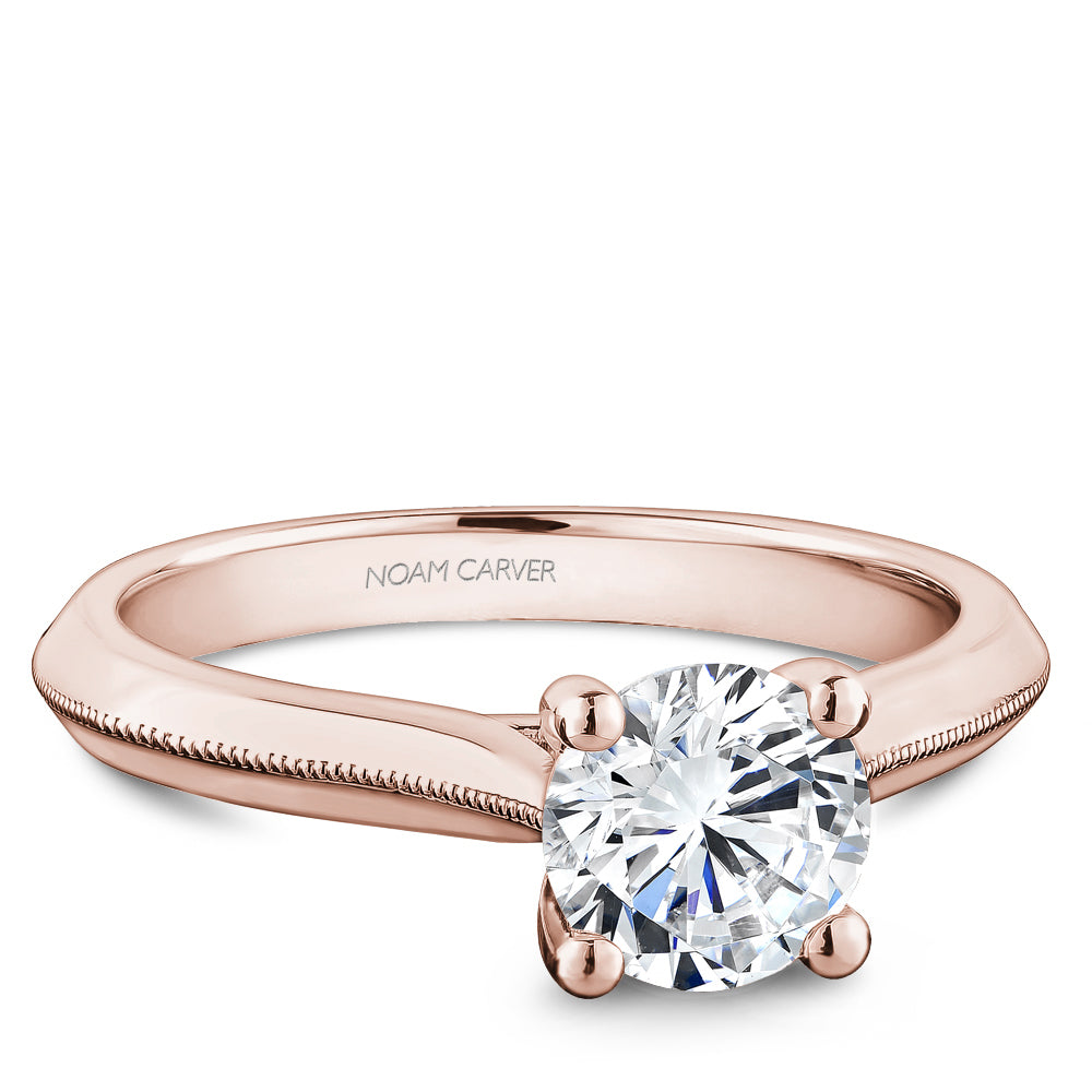 Noam Carver Engagement Ring Rose 18k Gold