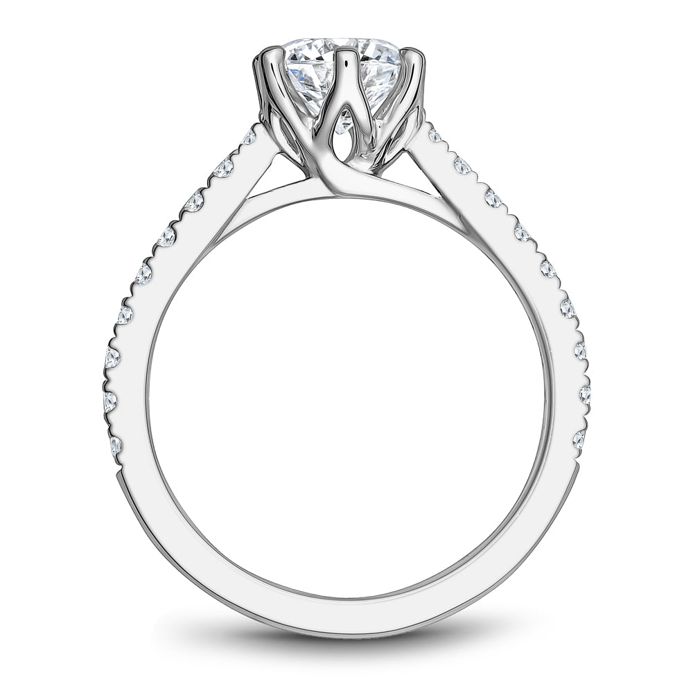 Noam Carver Engagement Ring White 14k Gold With 18 RD TCW 0.31ct