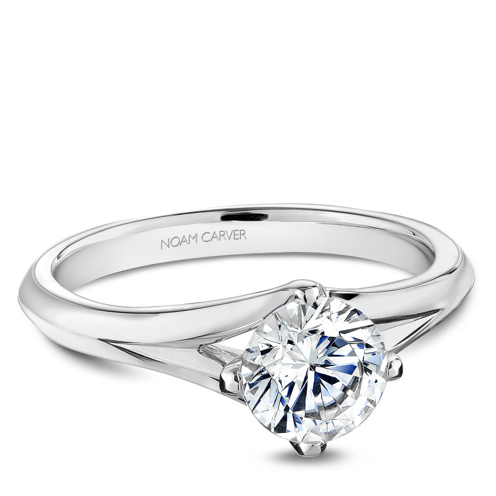 Noam Carver Engagement Ring White 18k Gold