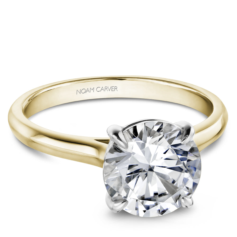Noam Carver Engagement Ring Yellow & White 18k Gold