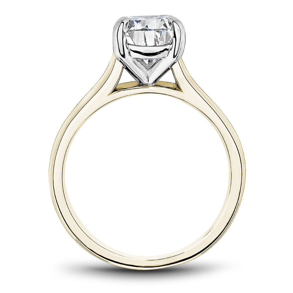 Noam Carver Engagement Ring Yellow & White 18k Gold