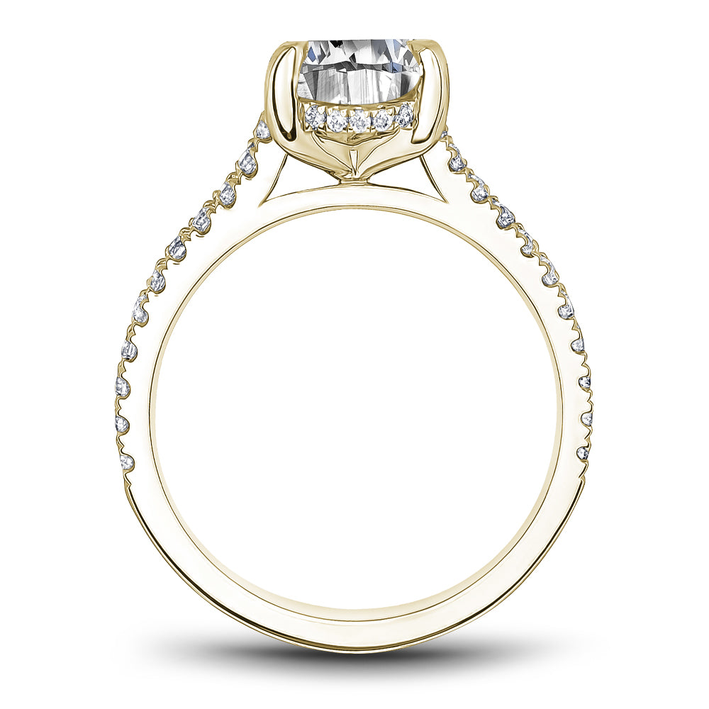 Noam Carver Engagement Ring Yellow 18k Gold With 42 RD TCW 0.37ct