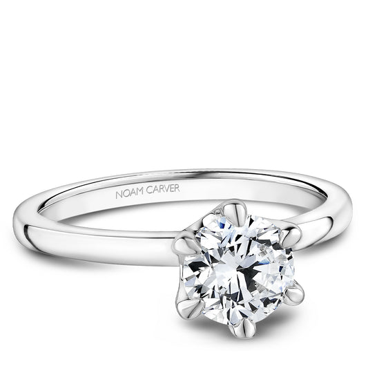 Noam Carver Engagement Ring White 18k Gold