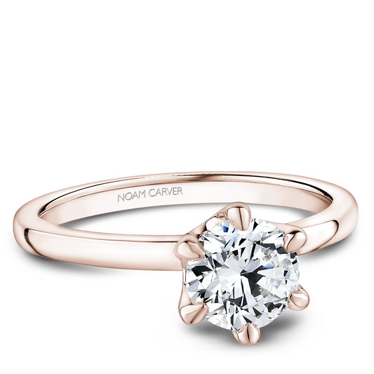 Noam Carver Engagement Ring Rose 18k Gold