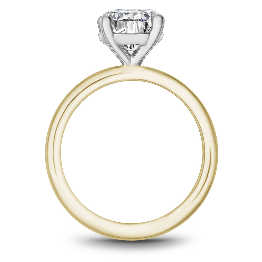 Noam Carver Engagement Ring Yellow & White 18k Gold