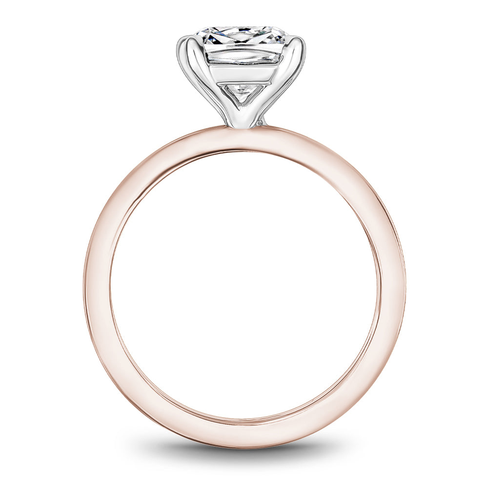 Noam Carver Engagement Ring Rose & White 14k Gold