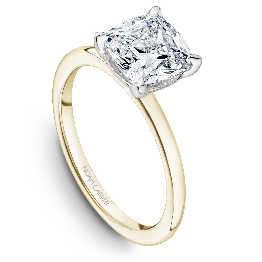 Noam Carver Engagement Ring Yellow & White 18k Gold