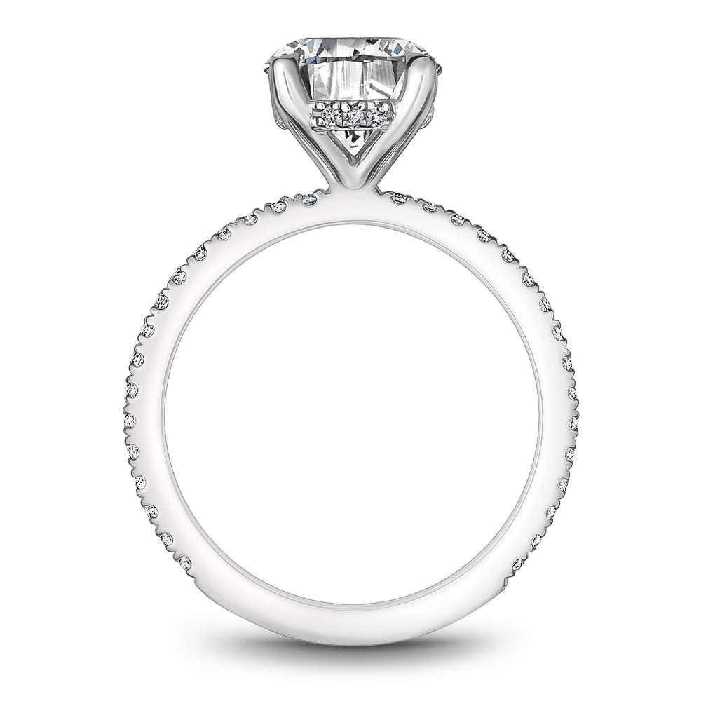 Noam Carver Engagement Ring White 14k Gold With 44 RD TCW 0.29ct
