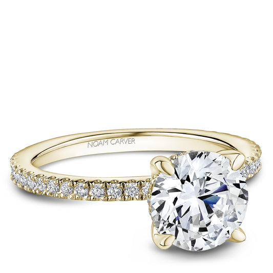 Noam Carver Engagement Ring Yellow 14k Gold With 44 RD TCW 0.29ct