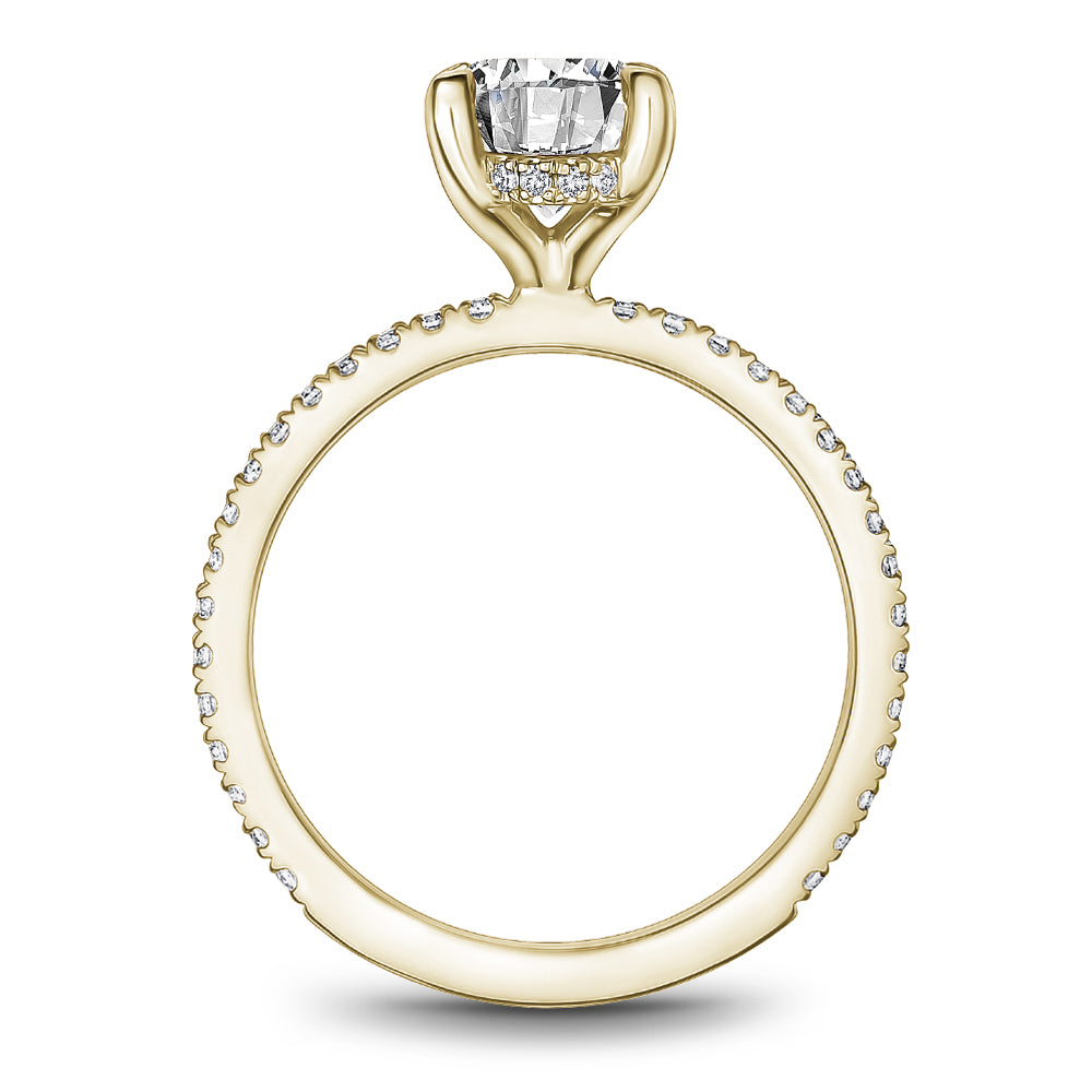 Noam Carver Engagement Ring Yellow 14k Gold With 48 RD TCW 0.30ct